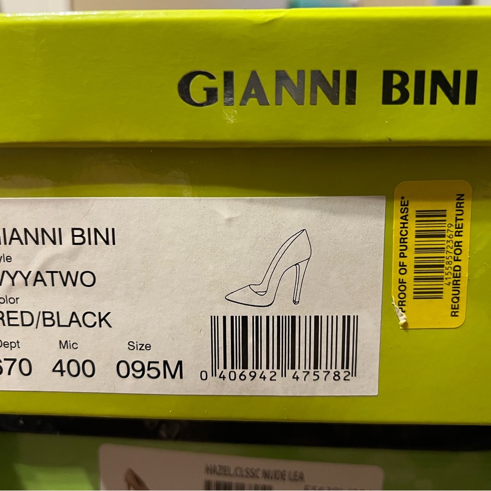Gianni Bini Red and Black Women's Shoes